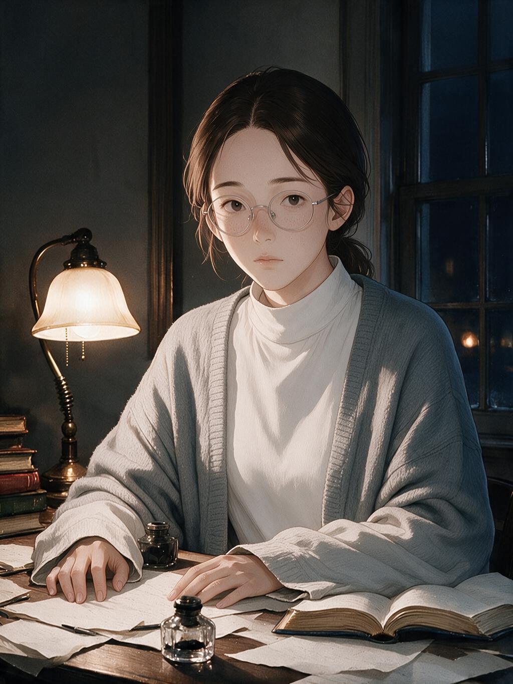 지연 에디터 — 밤의 책상