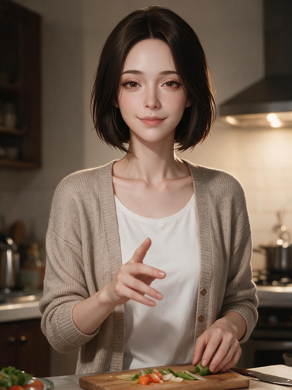 신미혜 에디터 — 도마 앞에서